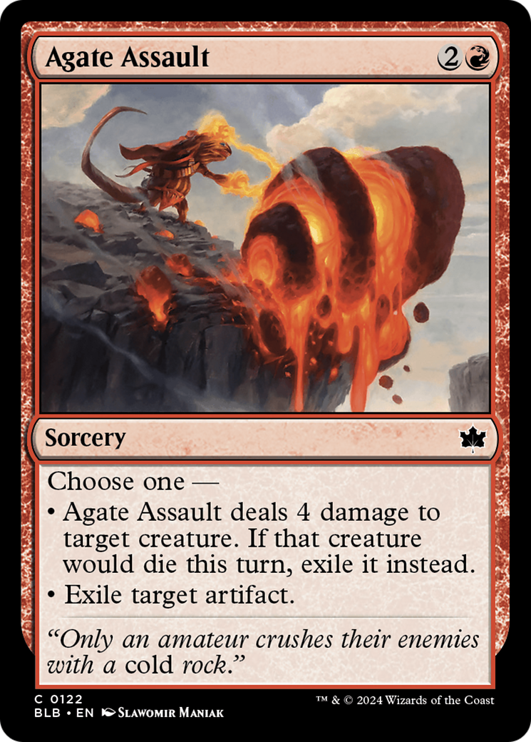Agate Assault (122) Foil - Bloomburrow