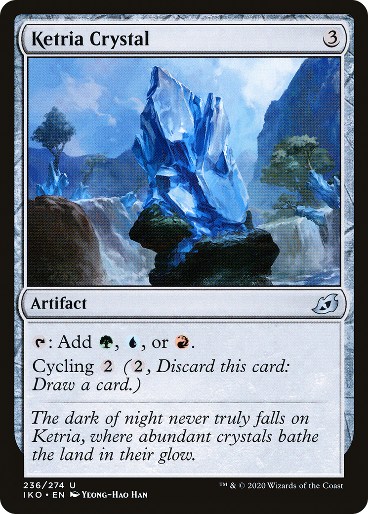 Ketria Crystal (236) Foil - Ikoria: Lair of Behemoths