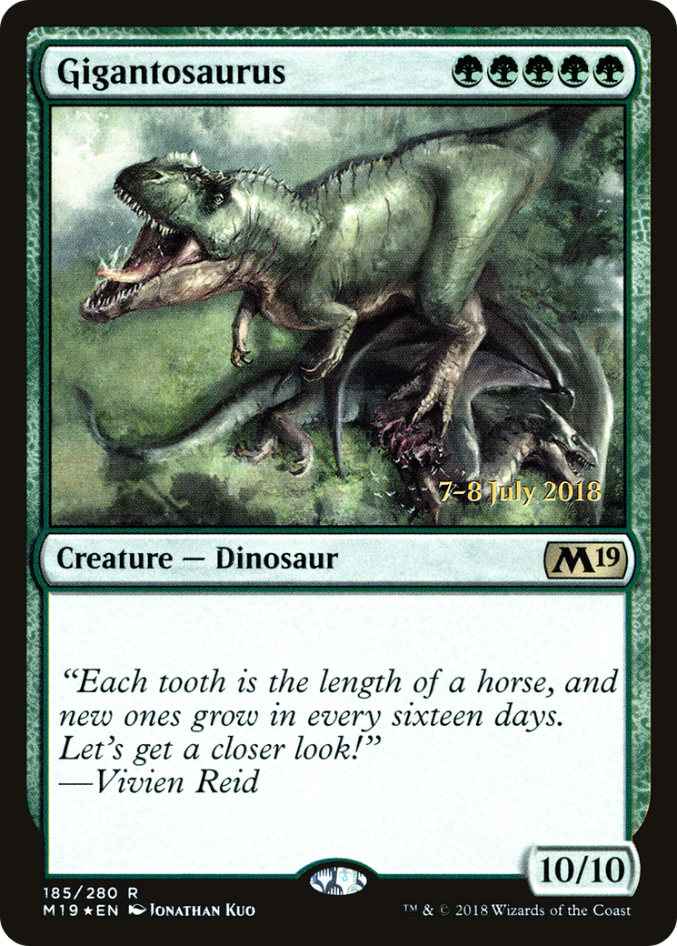 Gigantosaurus (185) Foil - Core Set 2019 Promos