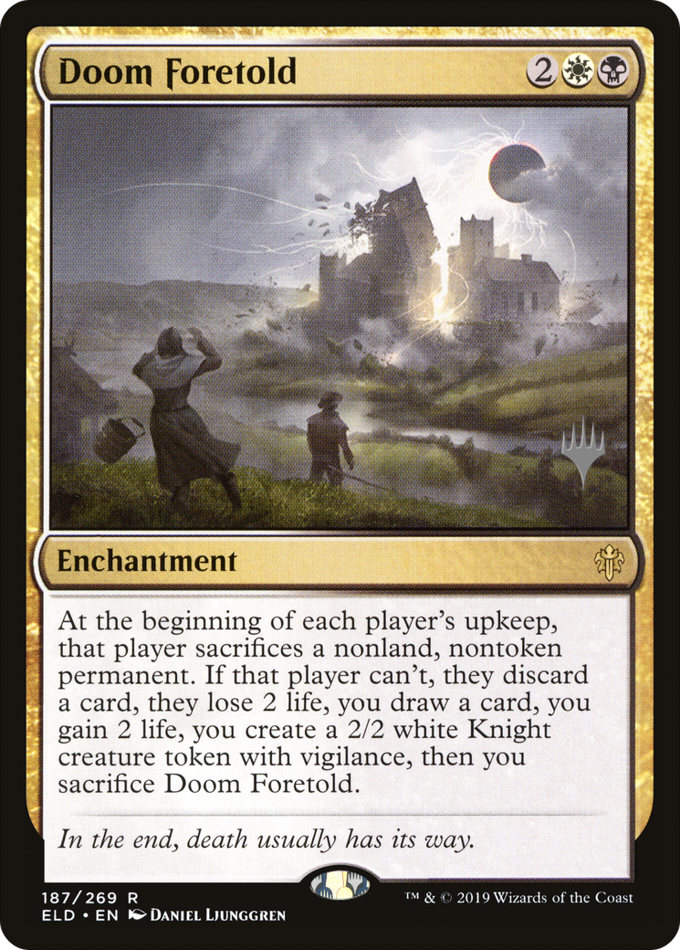 Doom Foretold (187) Foil - Throne of Eldraine Promos