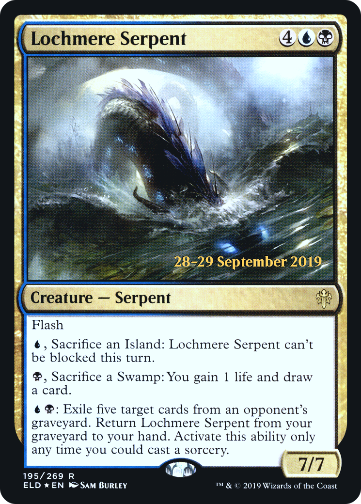 Lochmere Serpent (195s) Foil - Throne of Eldraine Promos