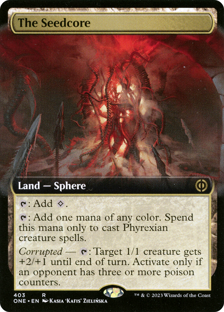 The Seedcore (Extended Art) (403) Foil - Phyrexia: All Will Be One