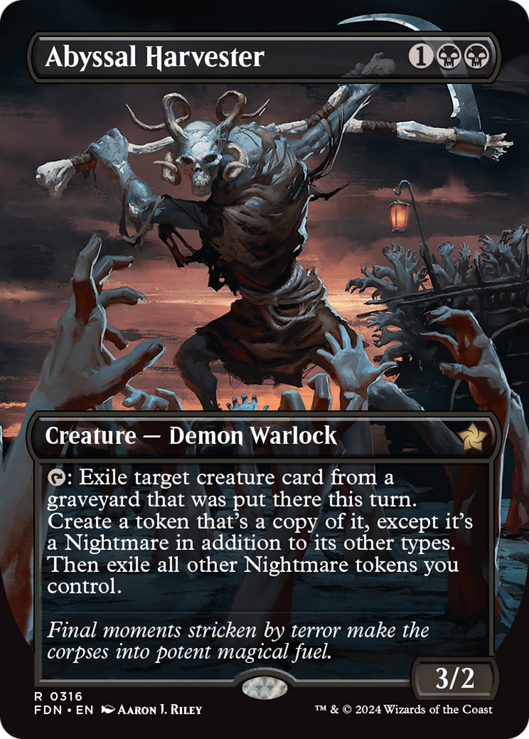 Abyssal Harvester (Borderless) (316) Foil - Foundations