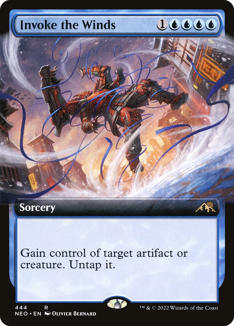 Invoke the Winds (Extended Art) (444) - Kamigawa: Neon Dynasty