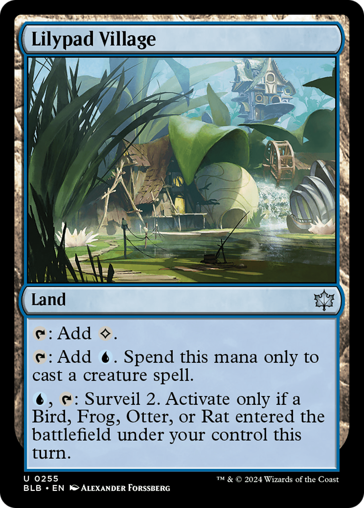 Lilypad Village (255) Foil - Bloomburrow
