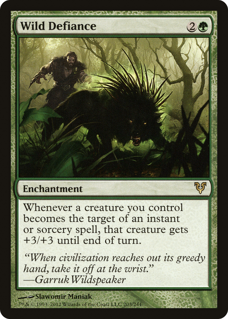Wild Defiance (203) Foil - Avacyn Restored