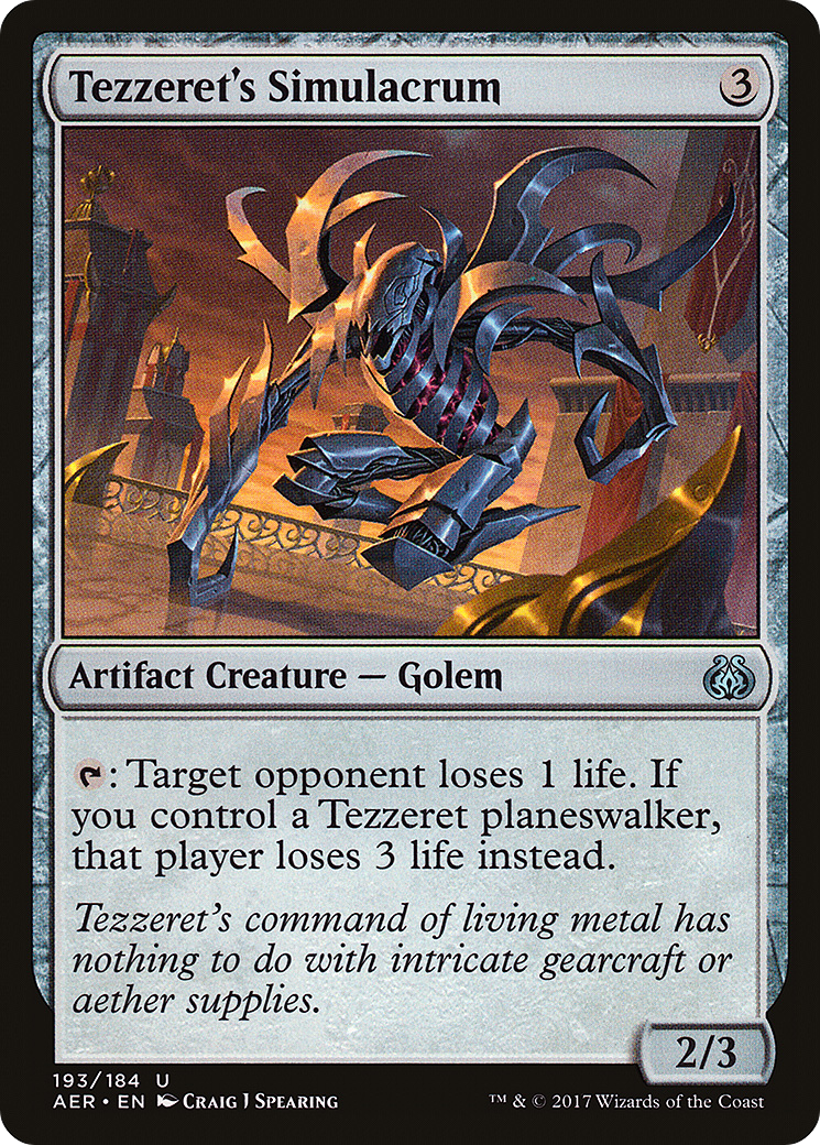Tezzeret's Simulacrum (193) - Aether Revolt