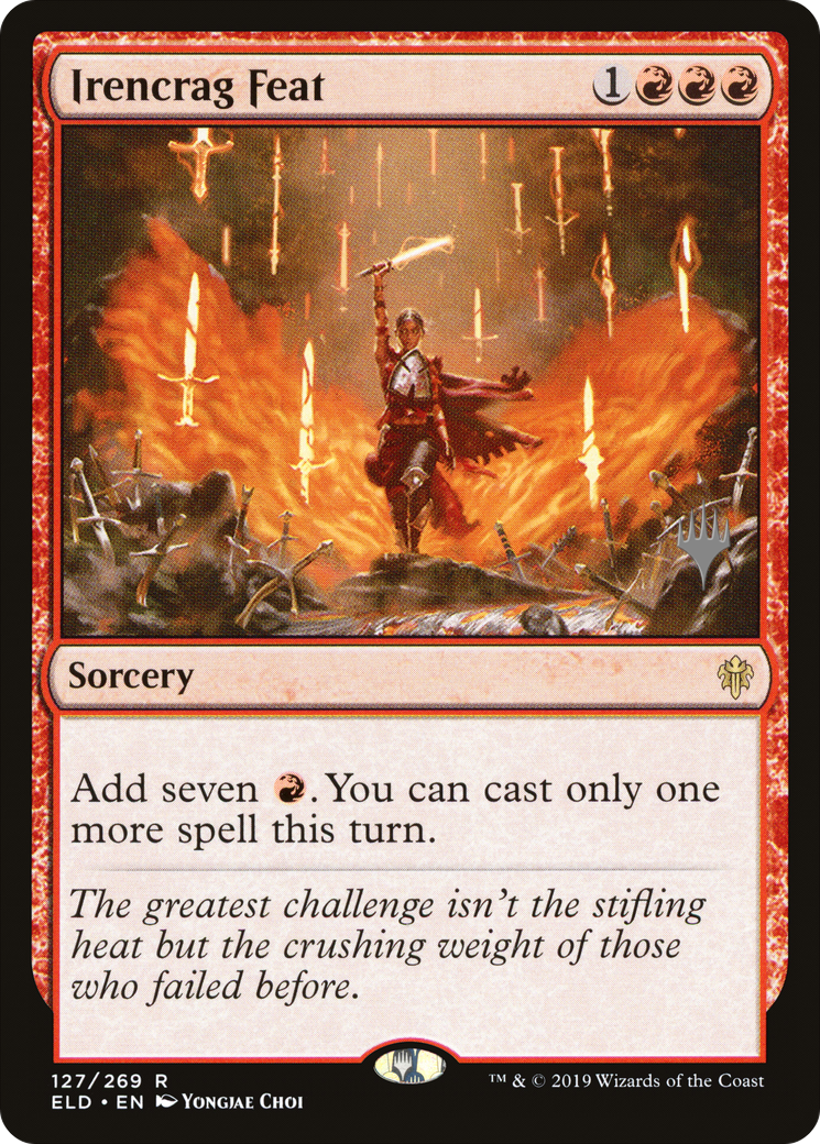 Irencrag Feat (127p) Foil - Throne of Eldraine Promos