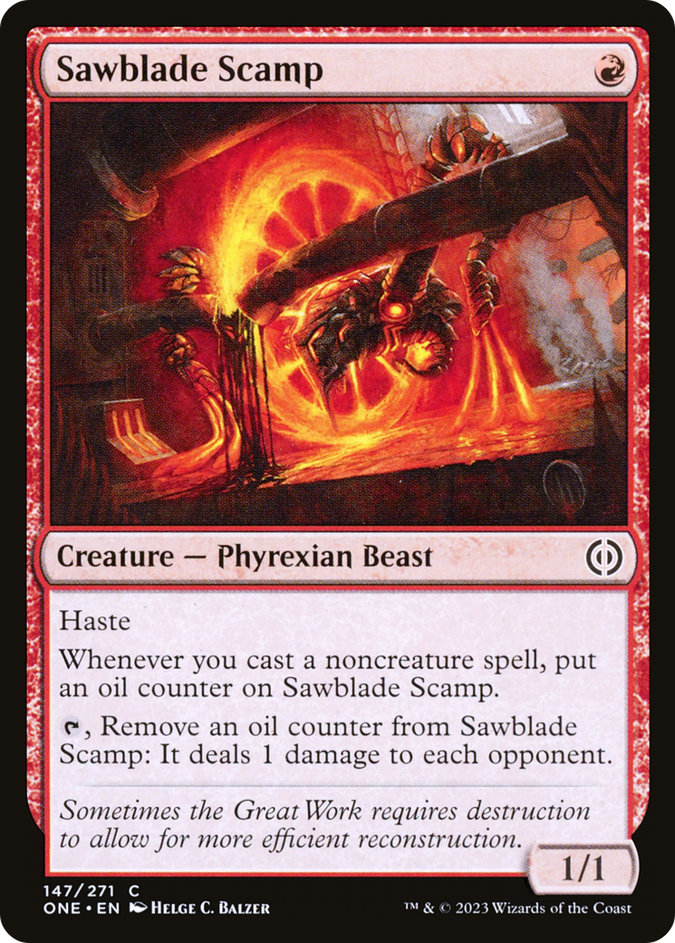 Sawblade Scamp (147) Foil - Phyrexia: All Will Be One