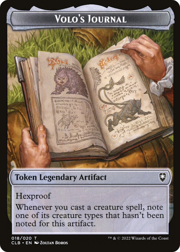 Volo's Journal Token (018) Foil - Battle for Baldur's Gate Tokens
