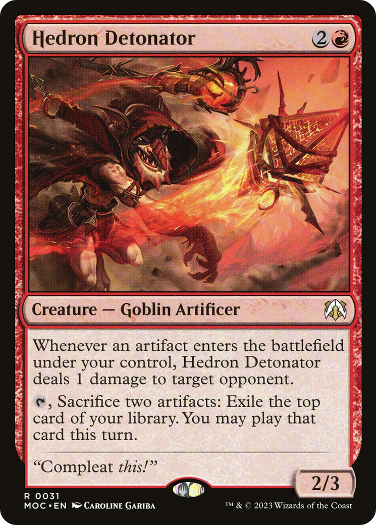 Hedron Detonator (031) - March of the Machine Commander