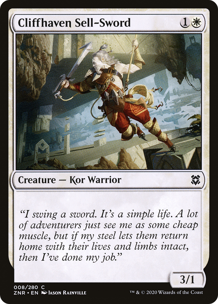 Cliffhaven Sell-Sword (008) - Zendikar Rising