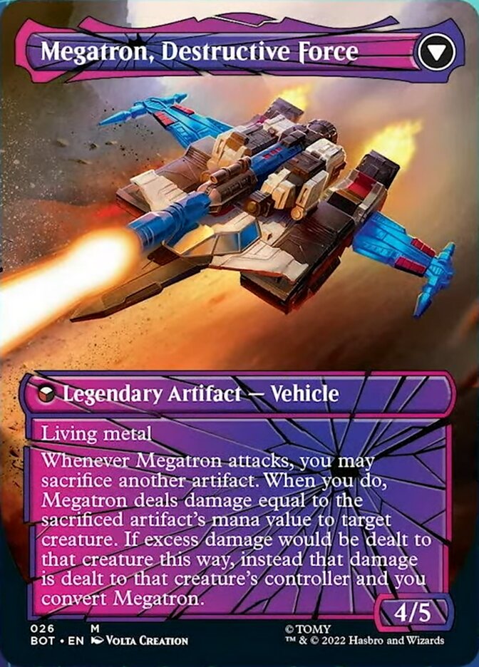 Megatron, Tyrant // Megatron, Destructive Force (Shattered Glass) (026) Foil - Transformers