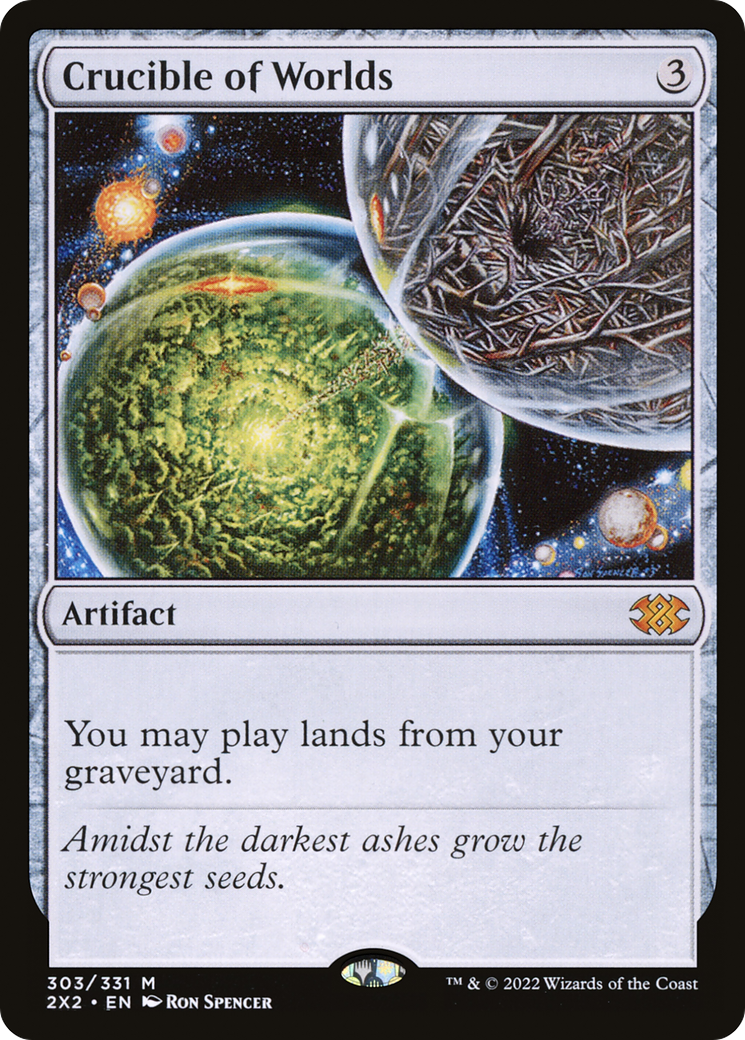 Crucible of Worlds (303) Foil - Double Masters 2022