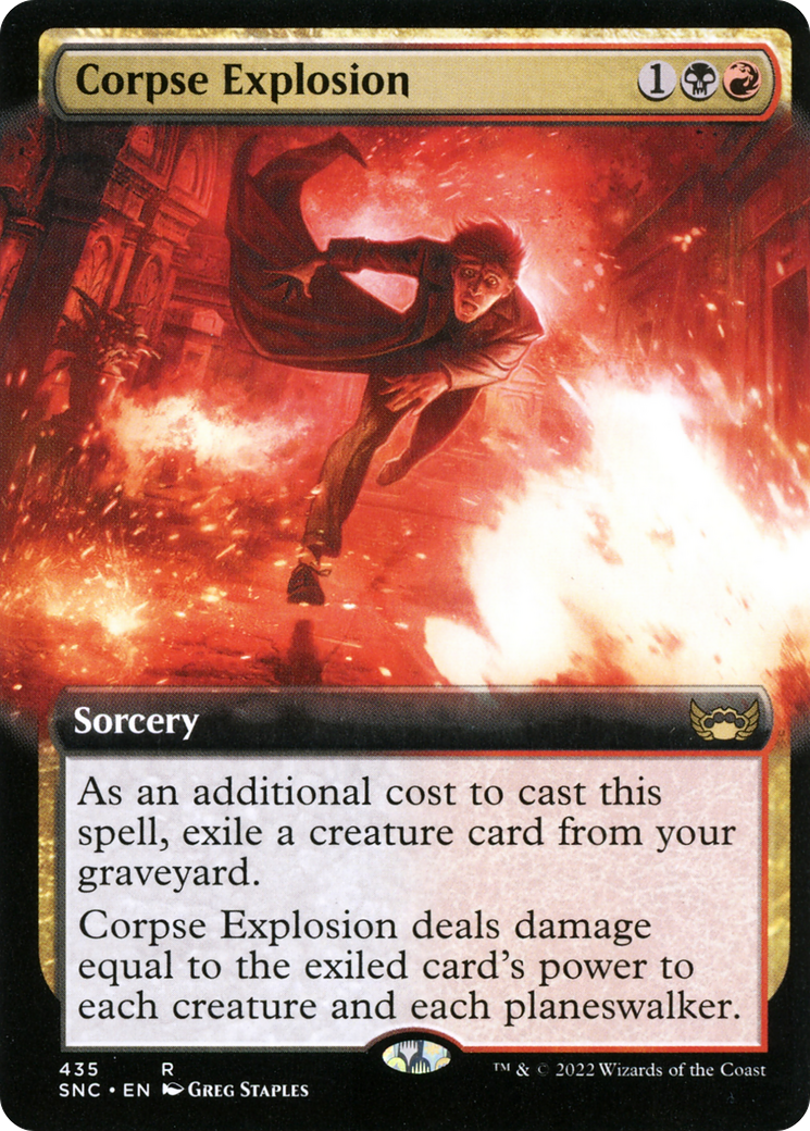 Corpse Explosion (Extended Art) (435) Foil - Streets of New Capenna