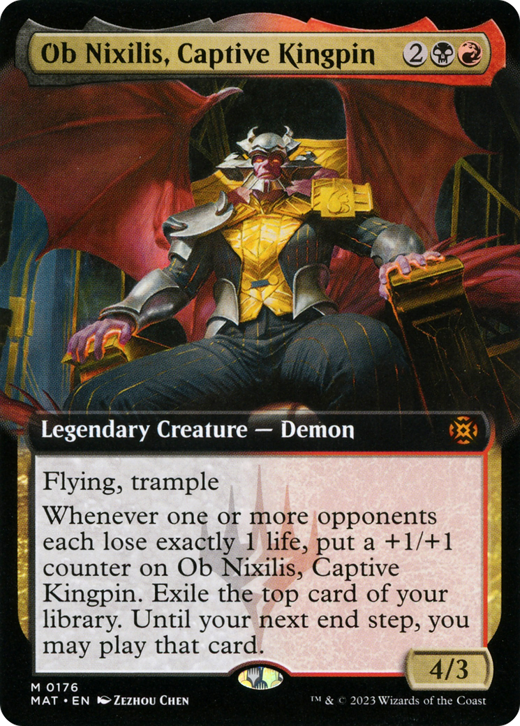 Ob Nixilis, Captive Kingpin (Extended Art) (176) Foil - March of the Machine: The Aftermath