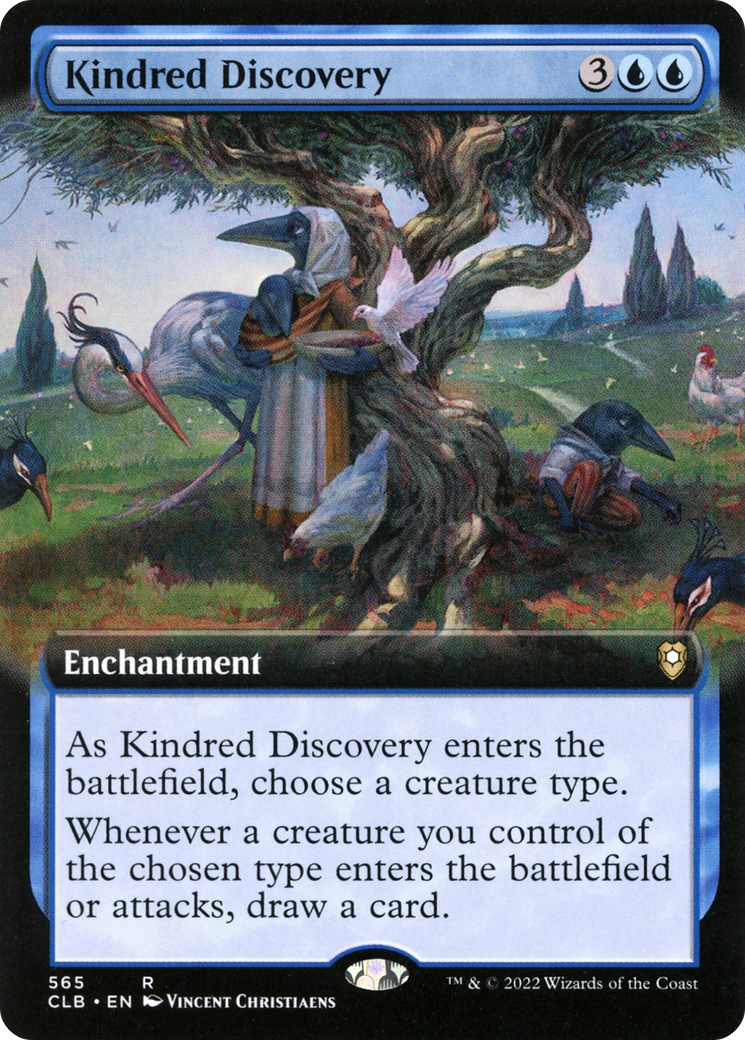 Kindred Discovery (Extended Art) (565) Foil - Commander Legends: Battle for Baldur's Gate