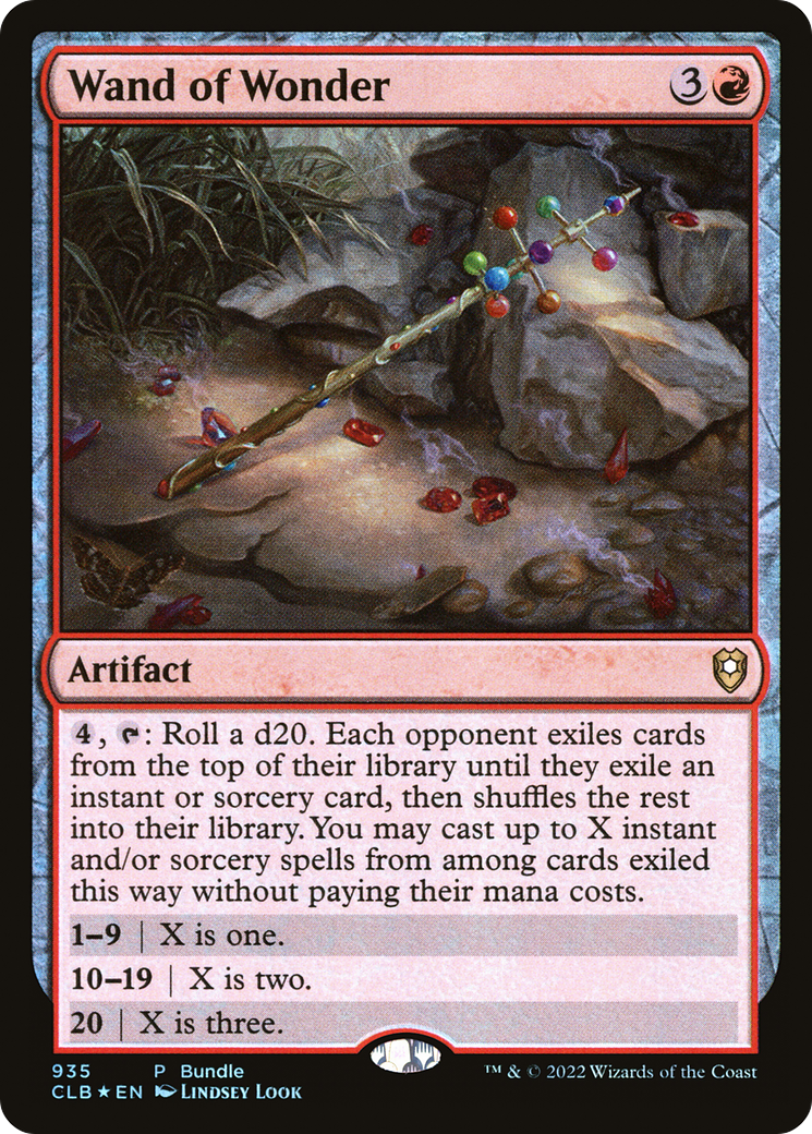 Wand of Wonder (CLB Bundle) (935) Foil - Commander Legends: Battle for Baldur's Gate