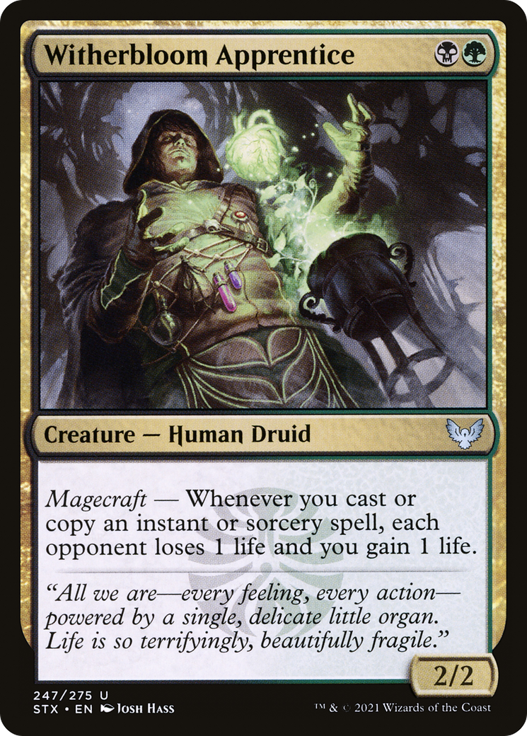 Witherbloom Apprentice (247) Foil - Strixhaven: School of Mages