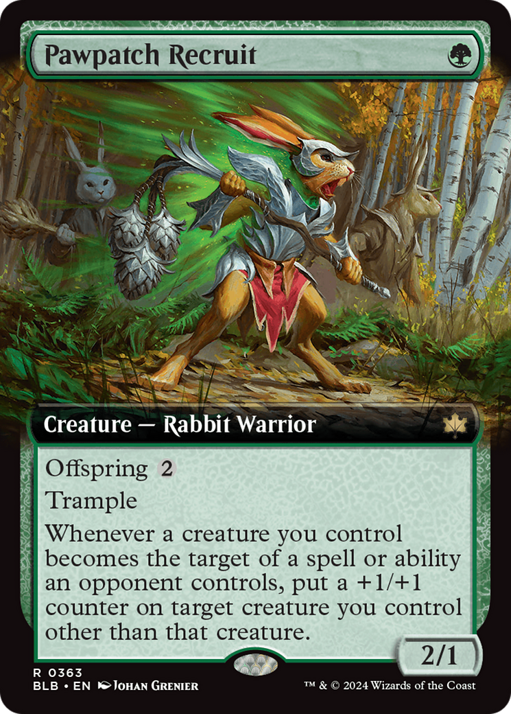 Pawpatch Recruit (Extended Art) (363) - Bloomburrow
