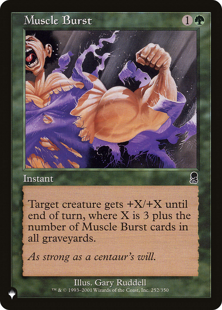 Muscle Burst (Retro) (ODY-252) - The List