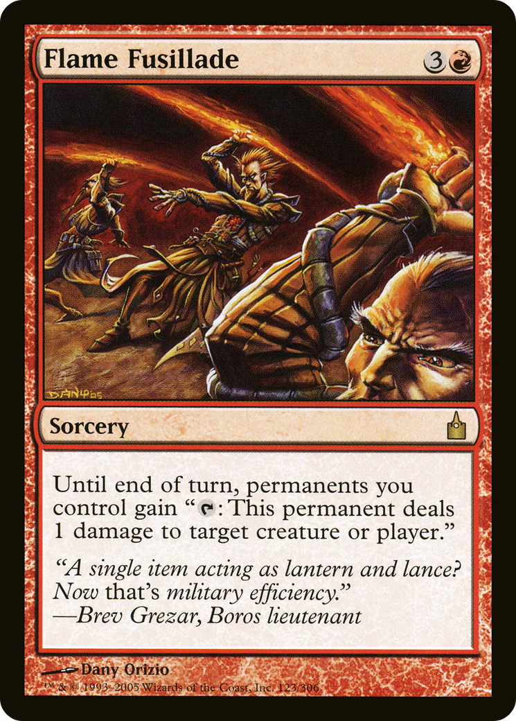 Flame Fusillade (123) Foil - Ravnica: City of Guilds