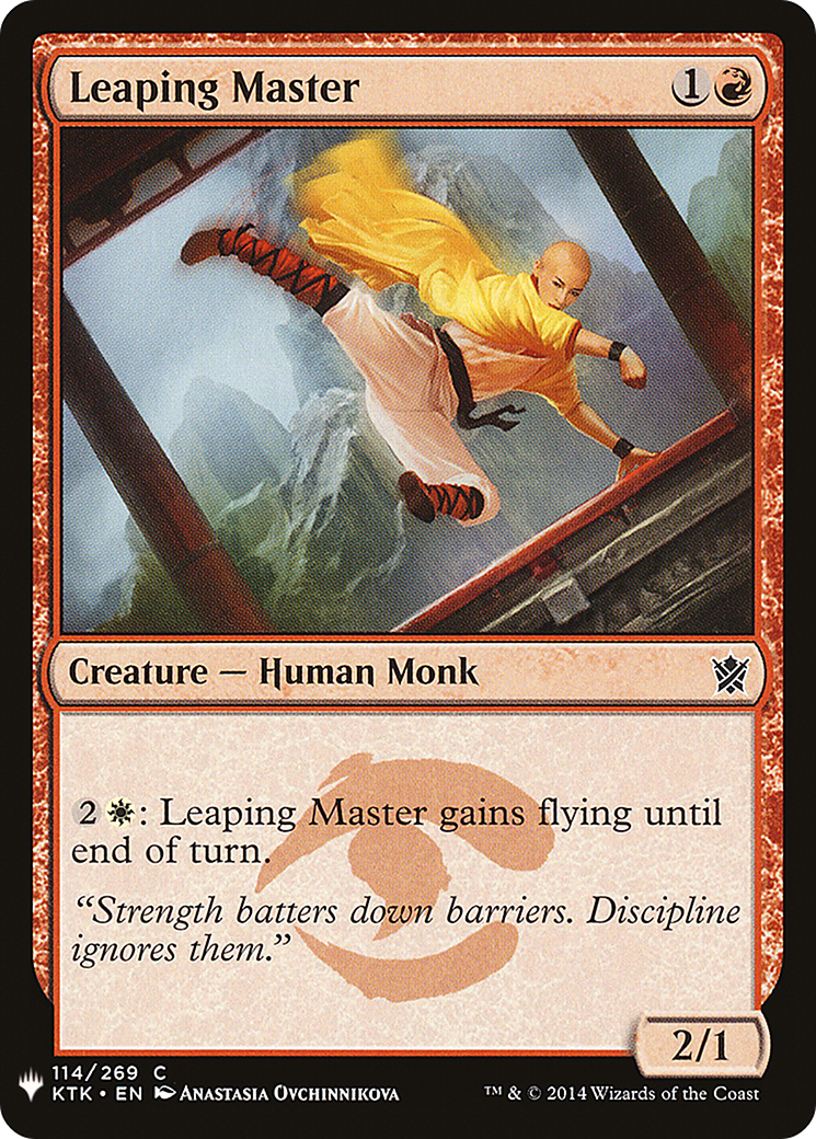 Leaping Master (KTK-114) - The List