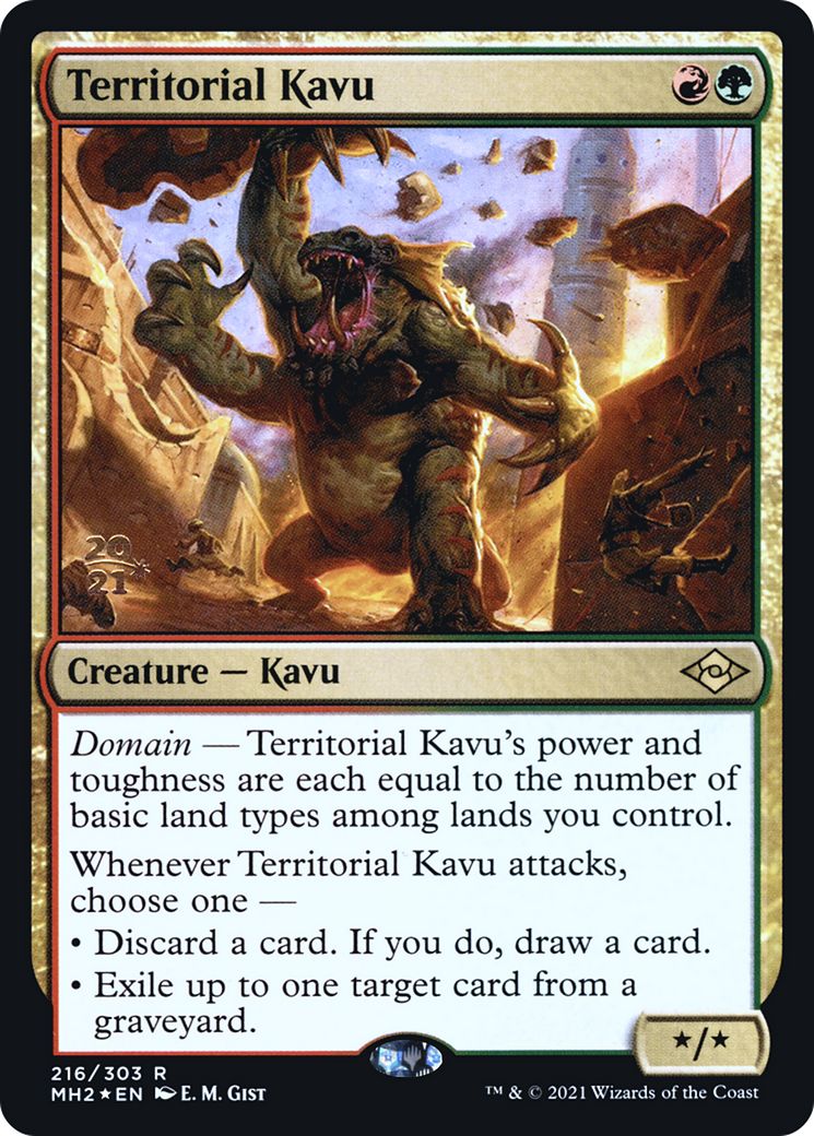Territorial Kavu (216s) Foil - Modern Horizons 2 Promos