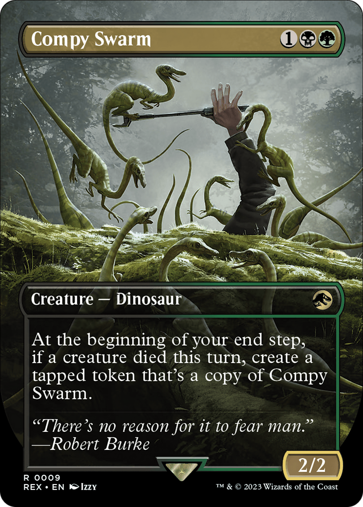 Compy Swarm (Borderless) (009) Foil - Jurassic World Collection