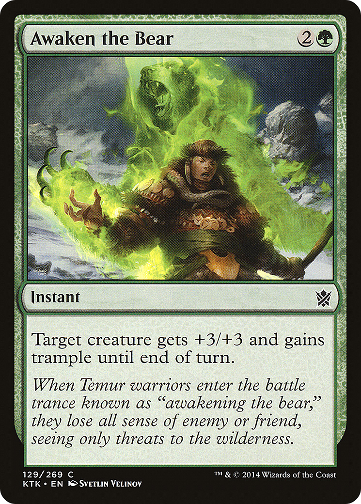 Awaken the Bear (129) - Khans of Tarkir