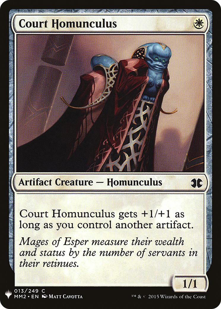 Court Homunculus (MM2-13) - The List