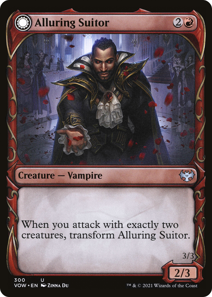 Alluring Suitor // Deadly Dancer (Showcase) (300) Foil - Innistrad: Crimson Vow