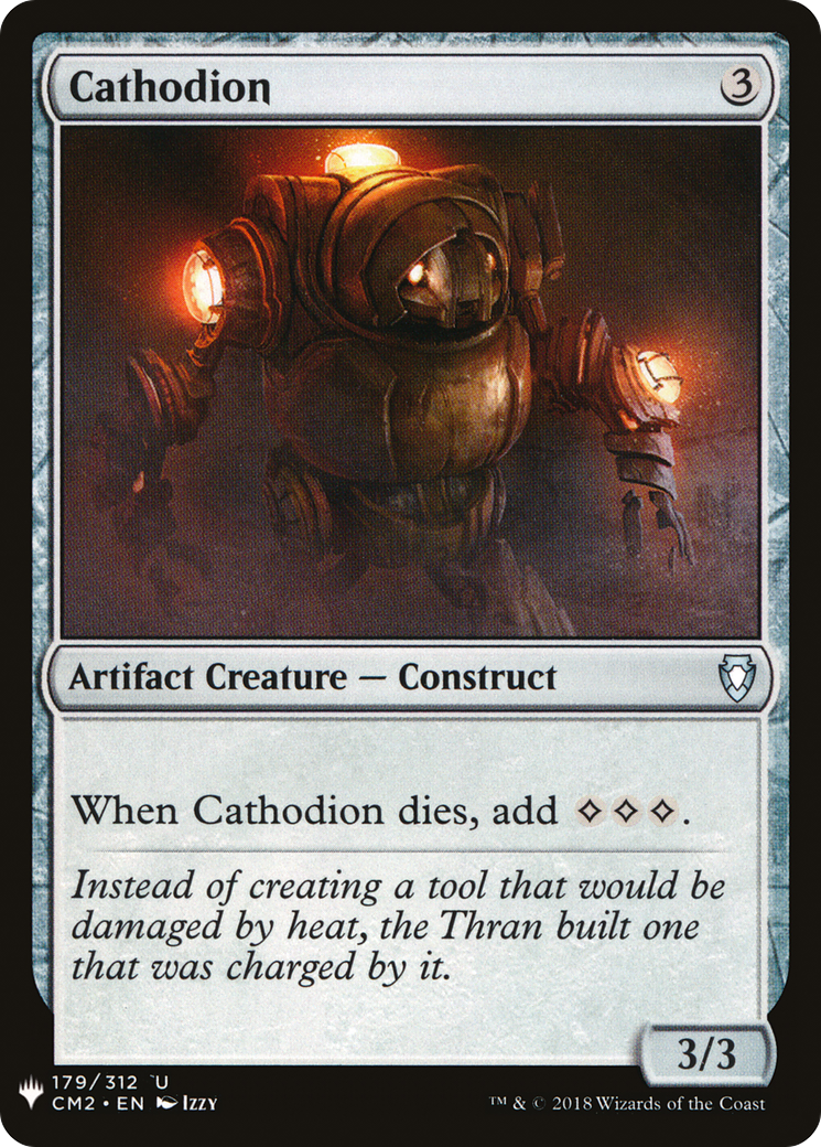 Cathodion (CM2-179) - The List
