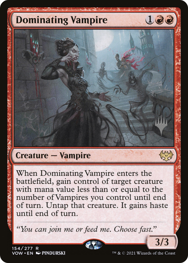 Dominating Vampire (154p) - Innistrad: Crimson Vow Promos