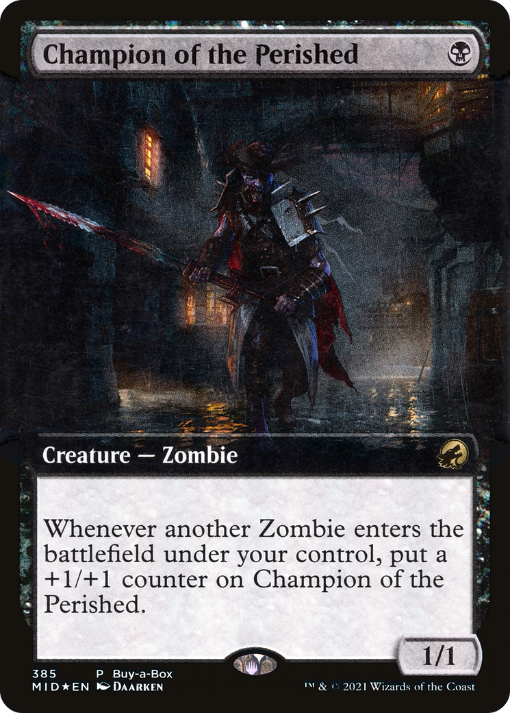 Champion of the Perished (Extended Art) (385) Foil - Innistrad: Midnight Hunt