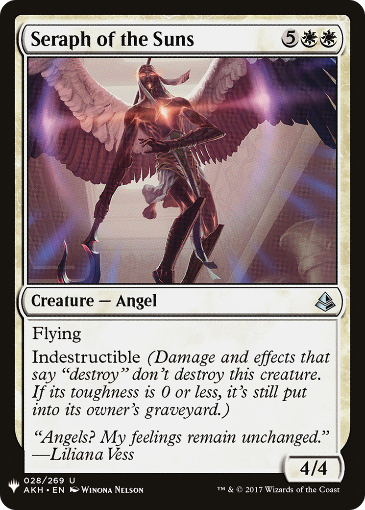 Seraph of the Suns (AKH-28) - The List