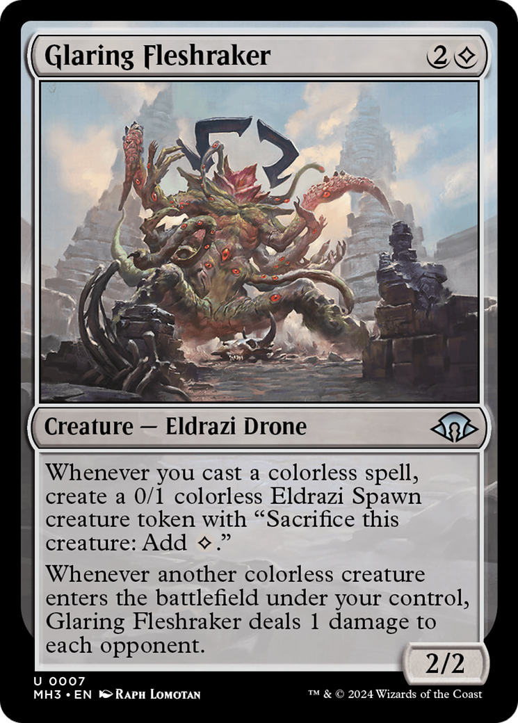 Glaring Fleshraker (007) Foil - Modern Horizons 3