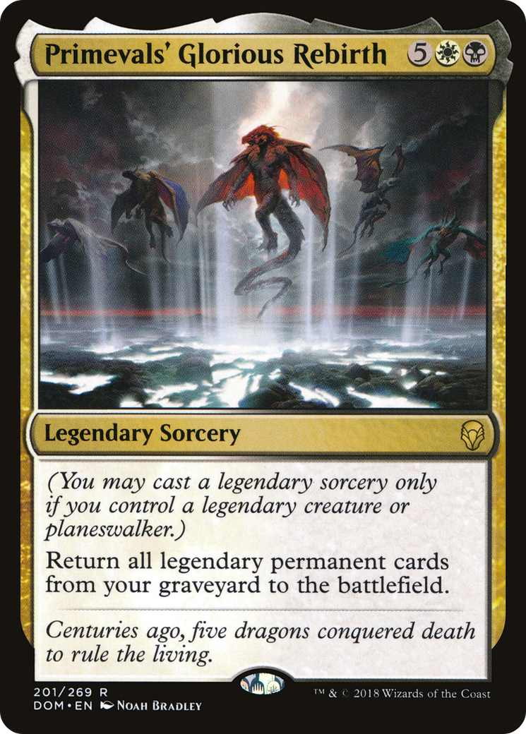 Primevals' Glorious Rebirth (201) Foil - Dominaria