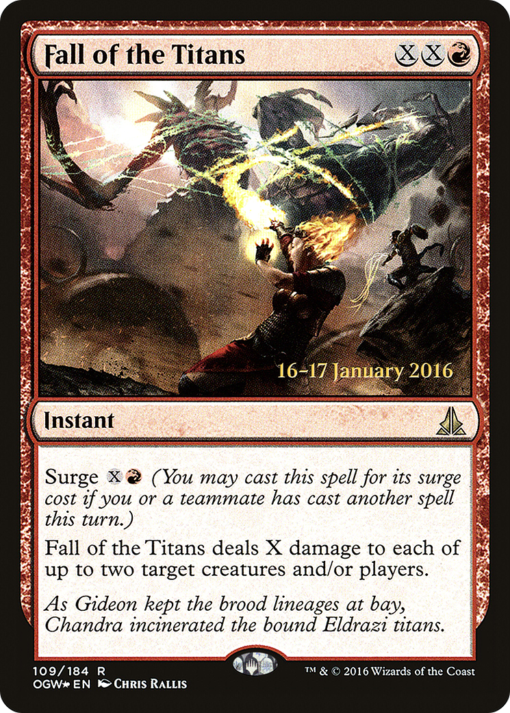 Fall of the Titans (109) Foil - Oath of the Gatewatch Promos