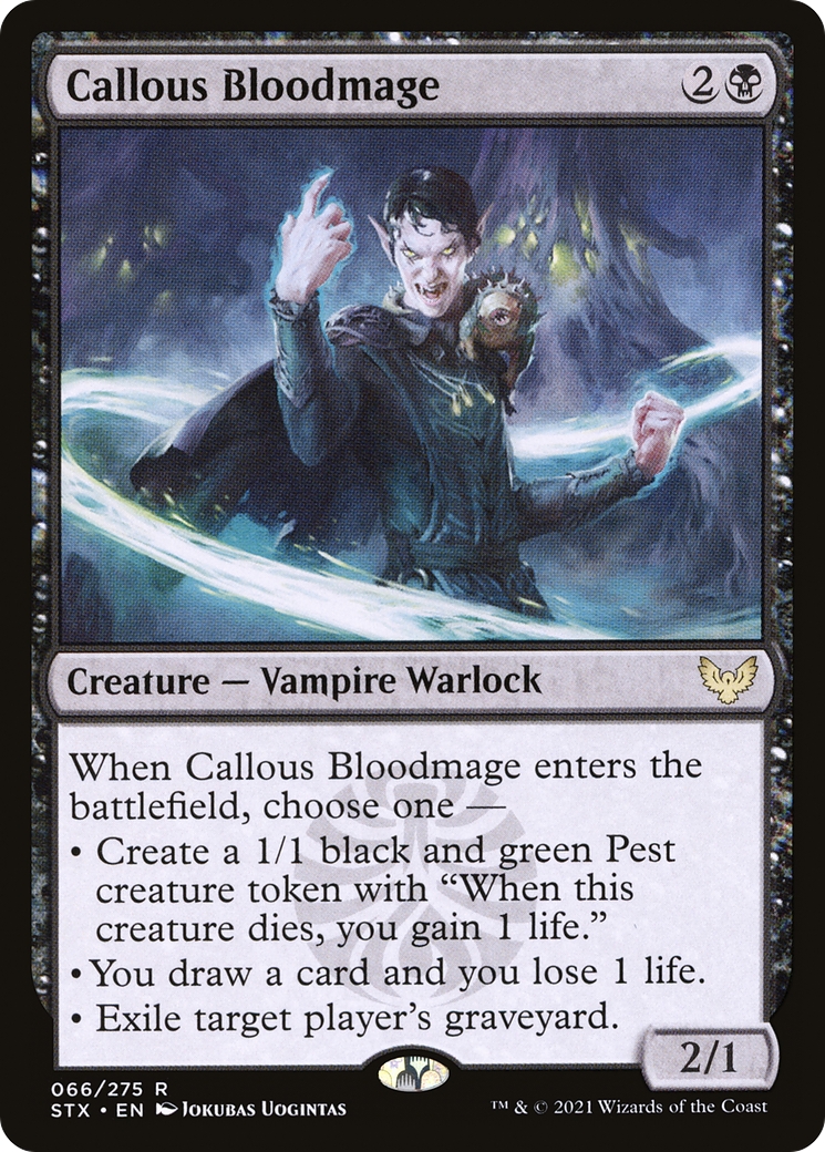 Callous Bloodmage (066) Foil - Strixhaven: School of Mages