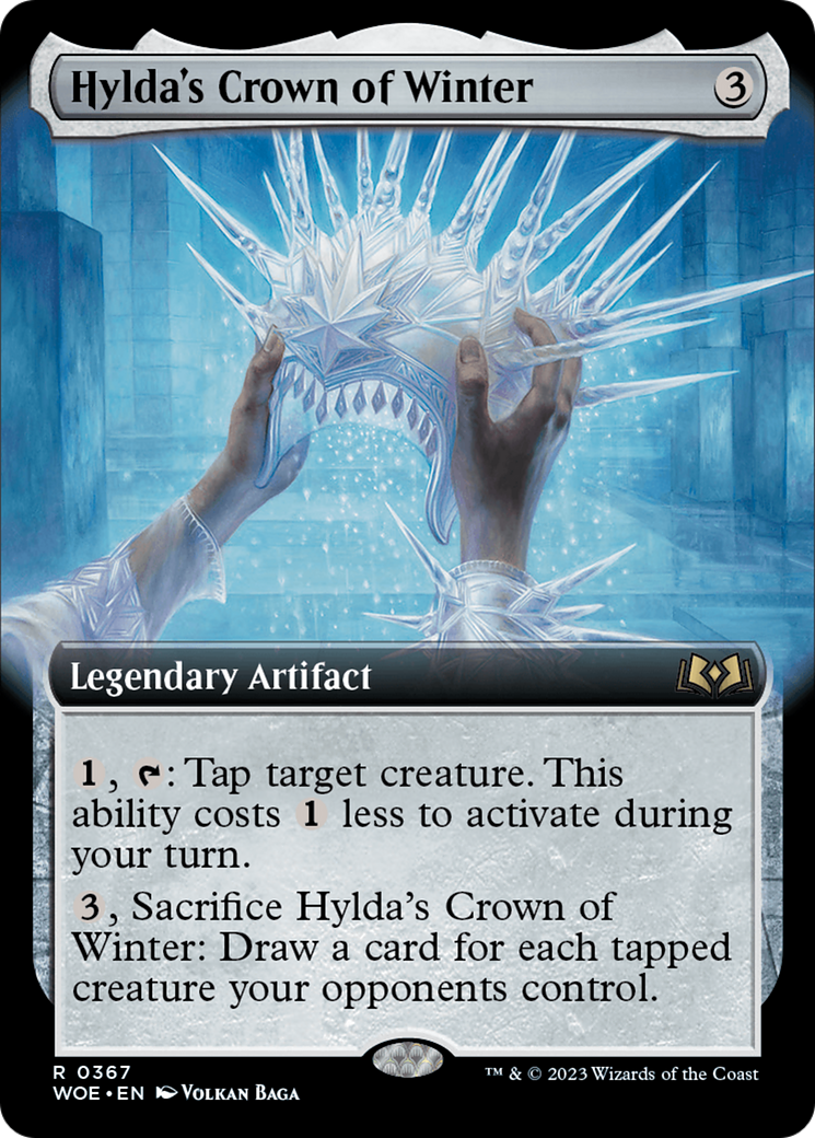 Hylda's Crown of Winter (Extended Art) (367) Foil - Wilds of Eldraine