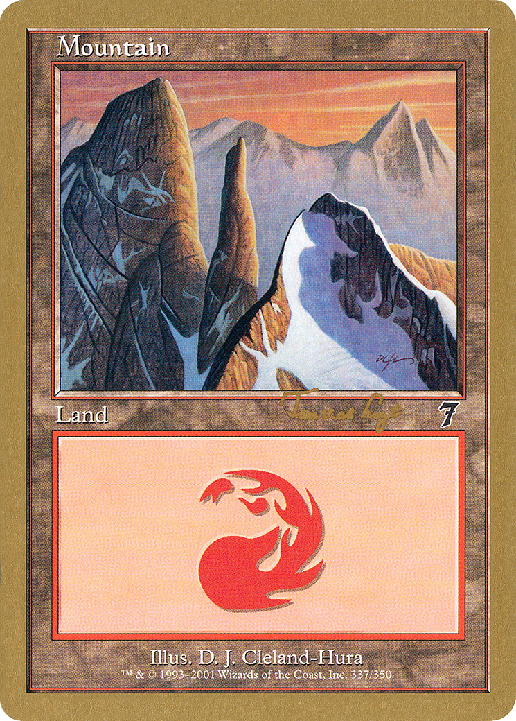 Mountain (337) - 2001 Tom van de Logt (7ED) (Retro) - World Championship Decks 2001