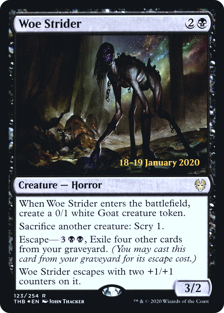 Woe Strider (123) Foil - Theros Beyond Death Promos