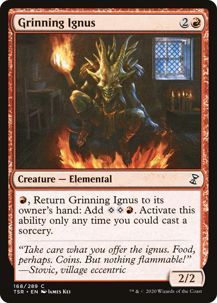 Grinning Ignus (168) Foil - Time Spiral Remastered