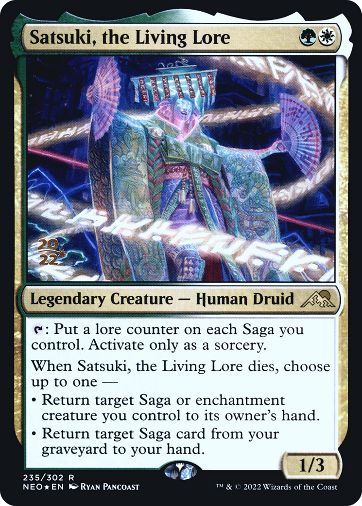 Satsuki, the Living Lore (235s) Foil - Kamigawa: Neon Dynasty Promos