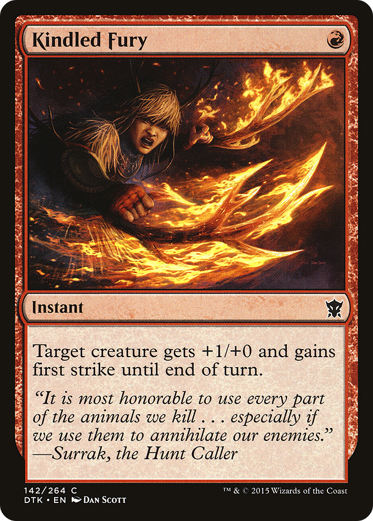 Kindled Fury (142) Foil - Dragons of Tarkir