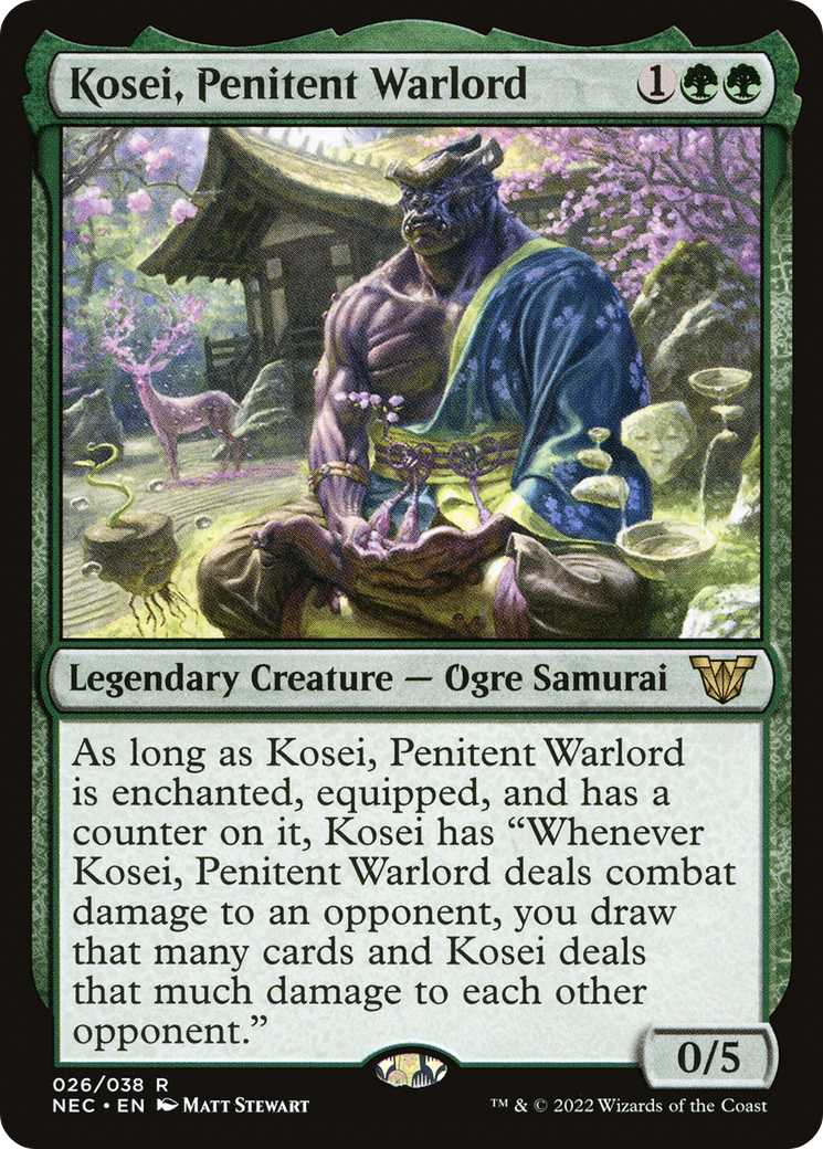 Kosei, Penitent Warlord (026) - Neon Dynasty Commander