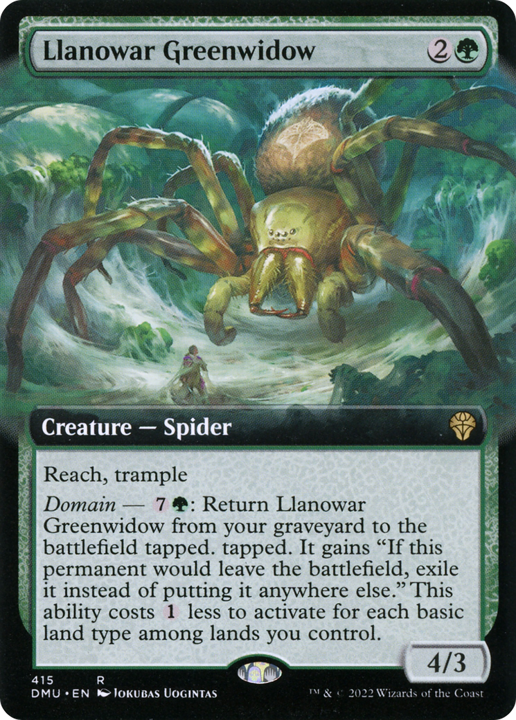 Llanowar Greenwidow (Extended Art) (415) - Dominaria United