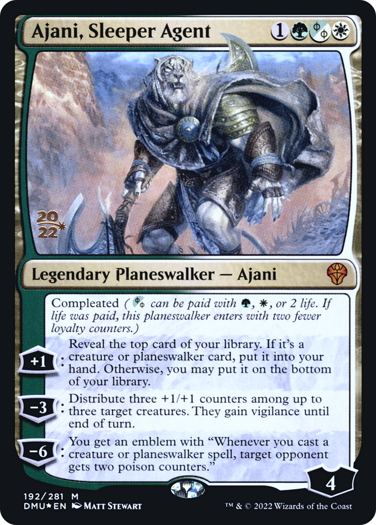 Ajani, Sleeper Agent (192s) Foil - Dominaria United Promos