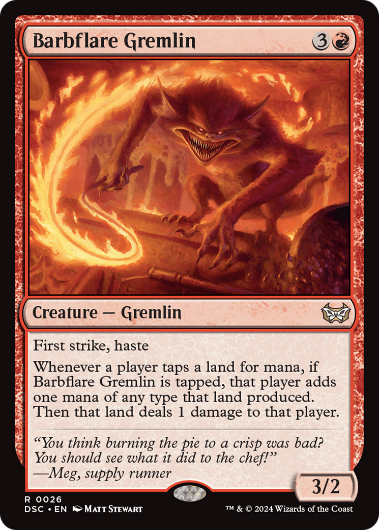 Barbflare Gremlin (026) - Duskmourn: House of Horror Commander